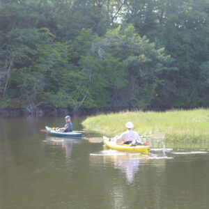 Kayaking the York River adjacent to the Smelt Brook Preserve.