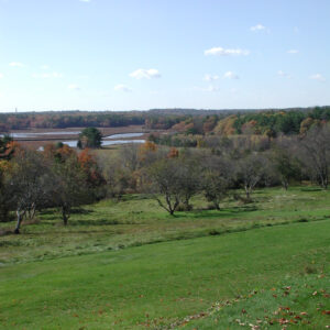 Overlooking the York River from the Highland Farm Preserve. Photo by Karen Arsenault.